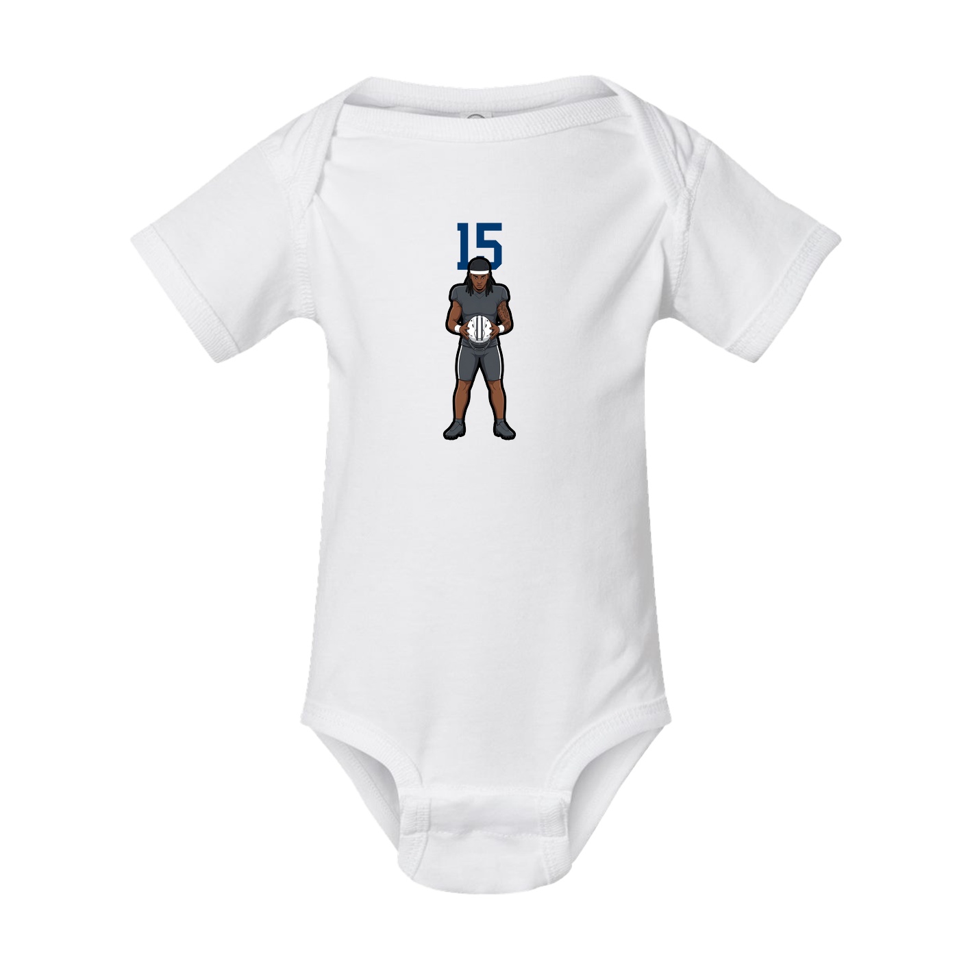 Baby Onesie — Number Top in White