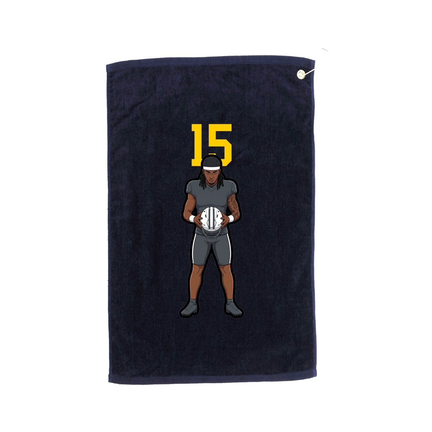 Golf Towel — Number Top in Navy