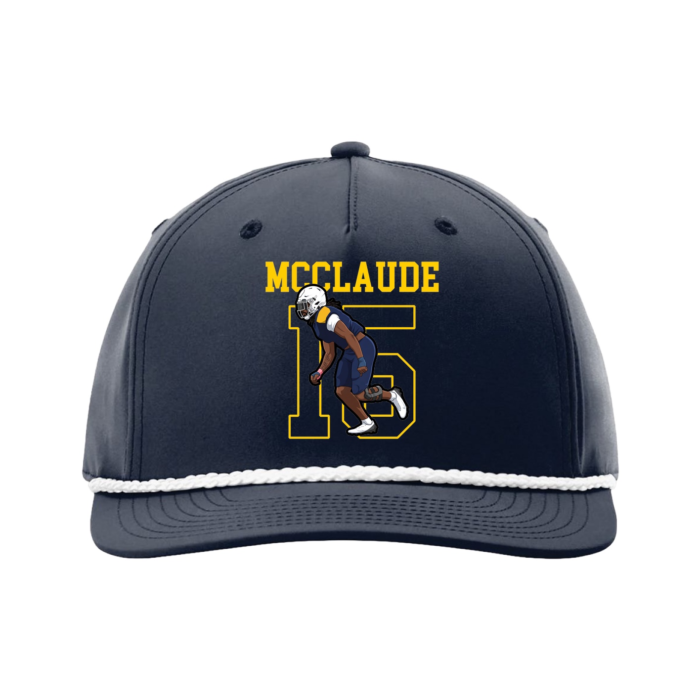 Five-Panel Classic Rope Cap — Shirsey in Navy