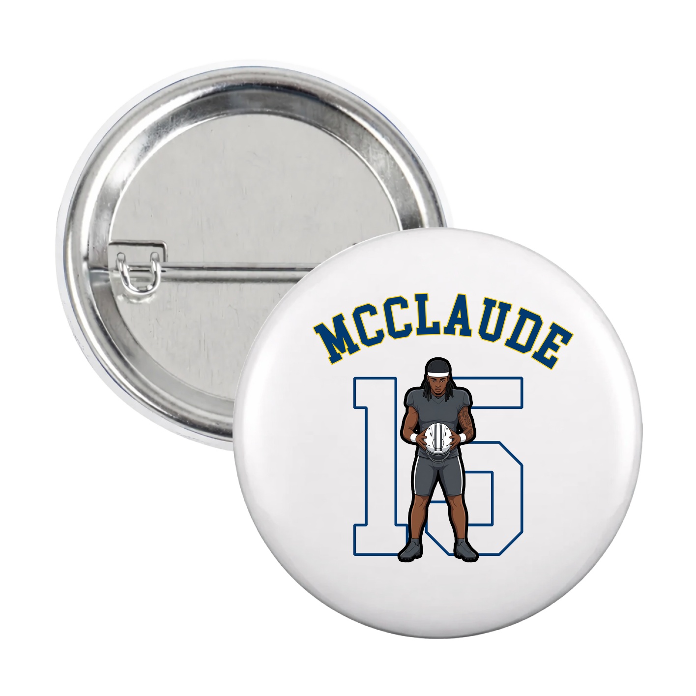 Game Day Button — Shirsey Arch in White