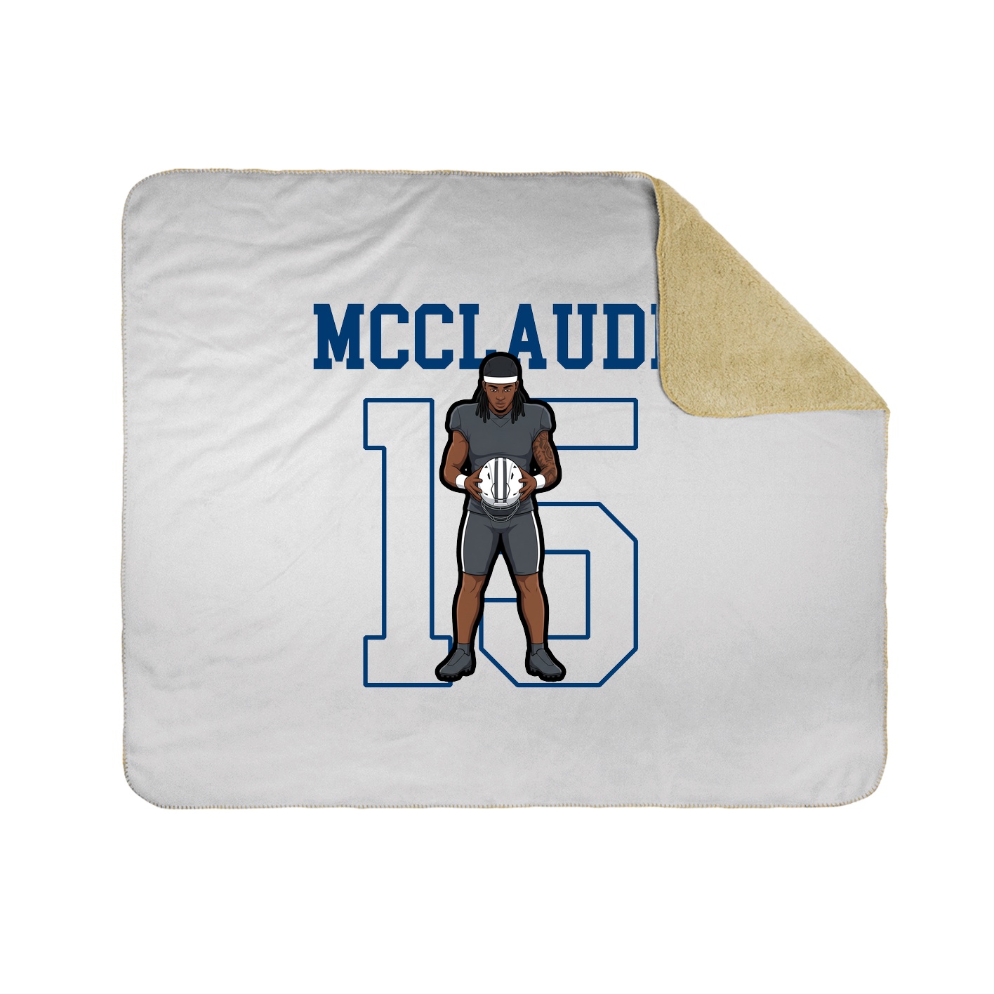 50x60 Sherpa Lined Throw Blanket