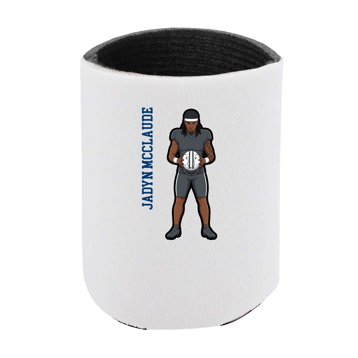 Can Holder — Name Vertical in White