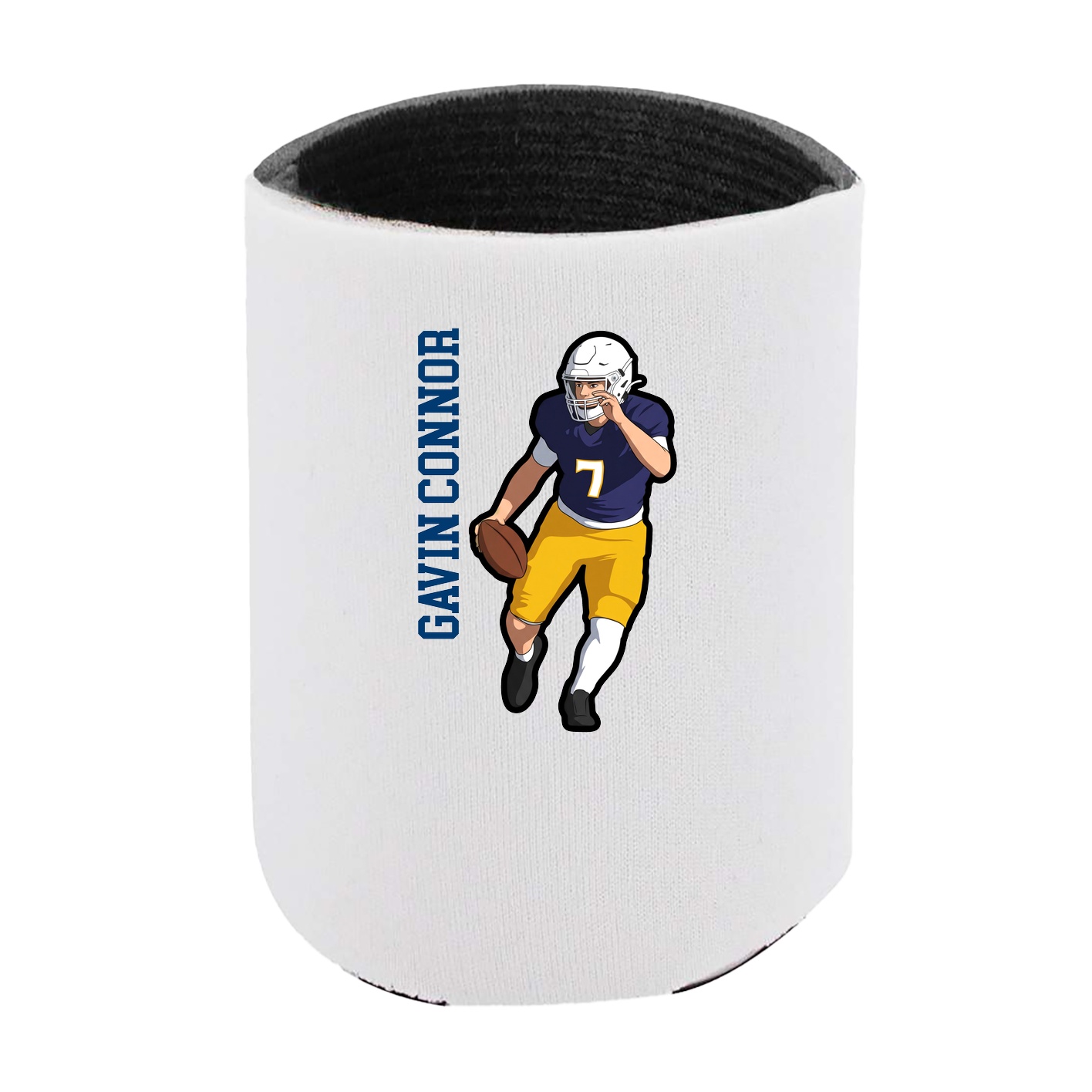 Can Holder — Name Vertical in White