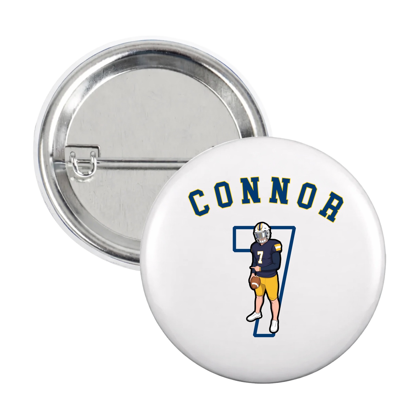 Game Day Button — Shirsey Arch in White