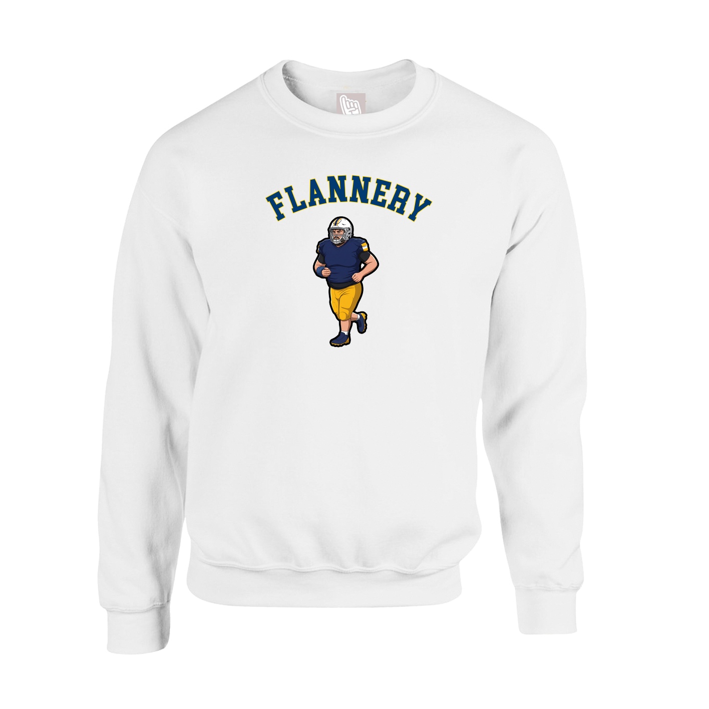 Fleece Crew — Shirsey Arch in White