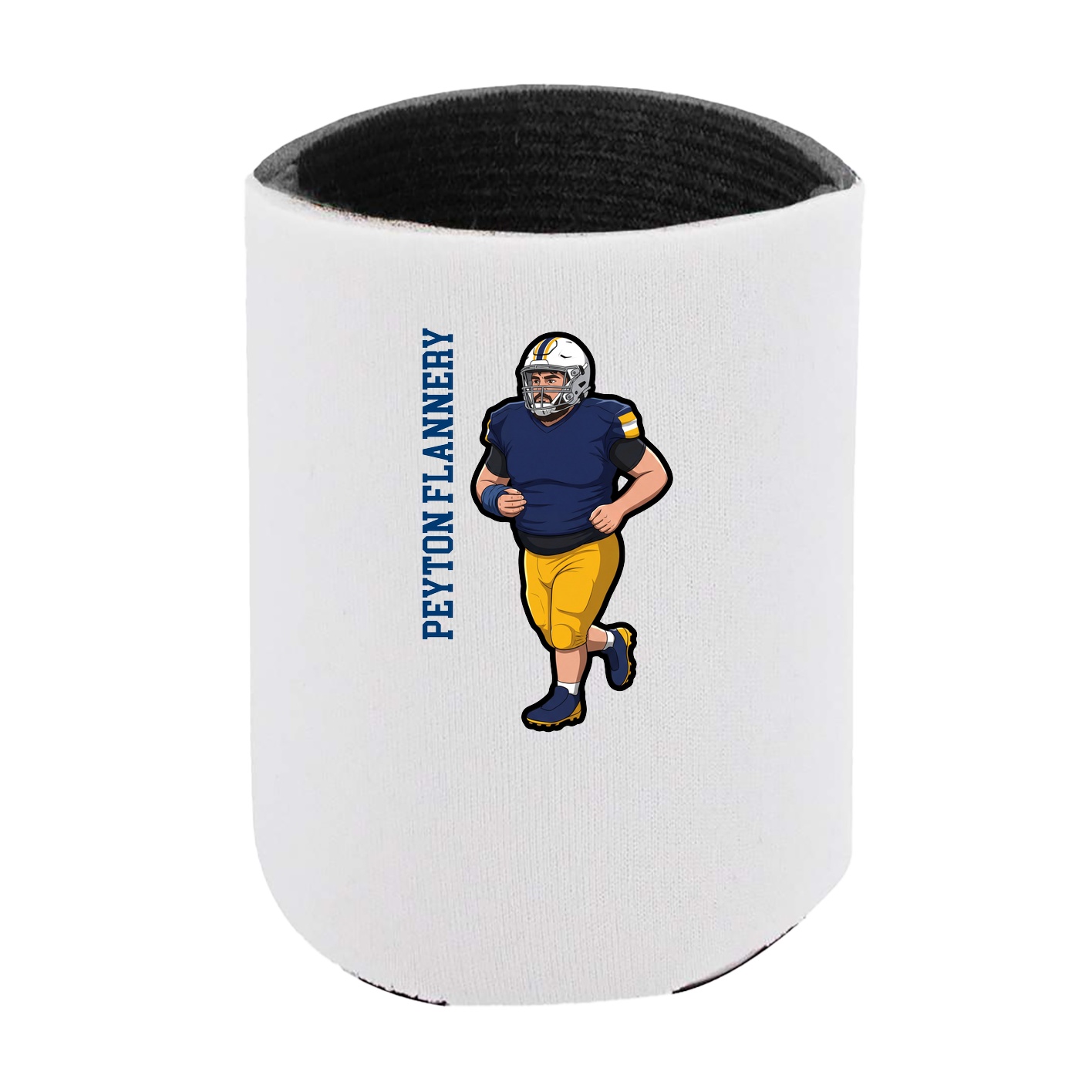 Can Holder — Name Vertical in White