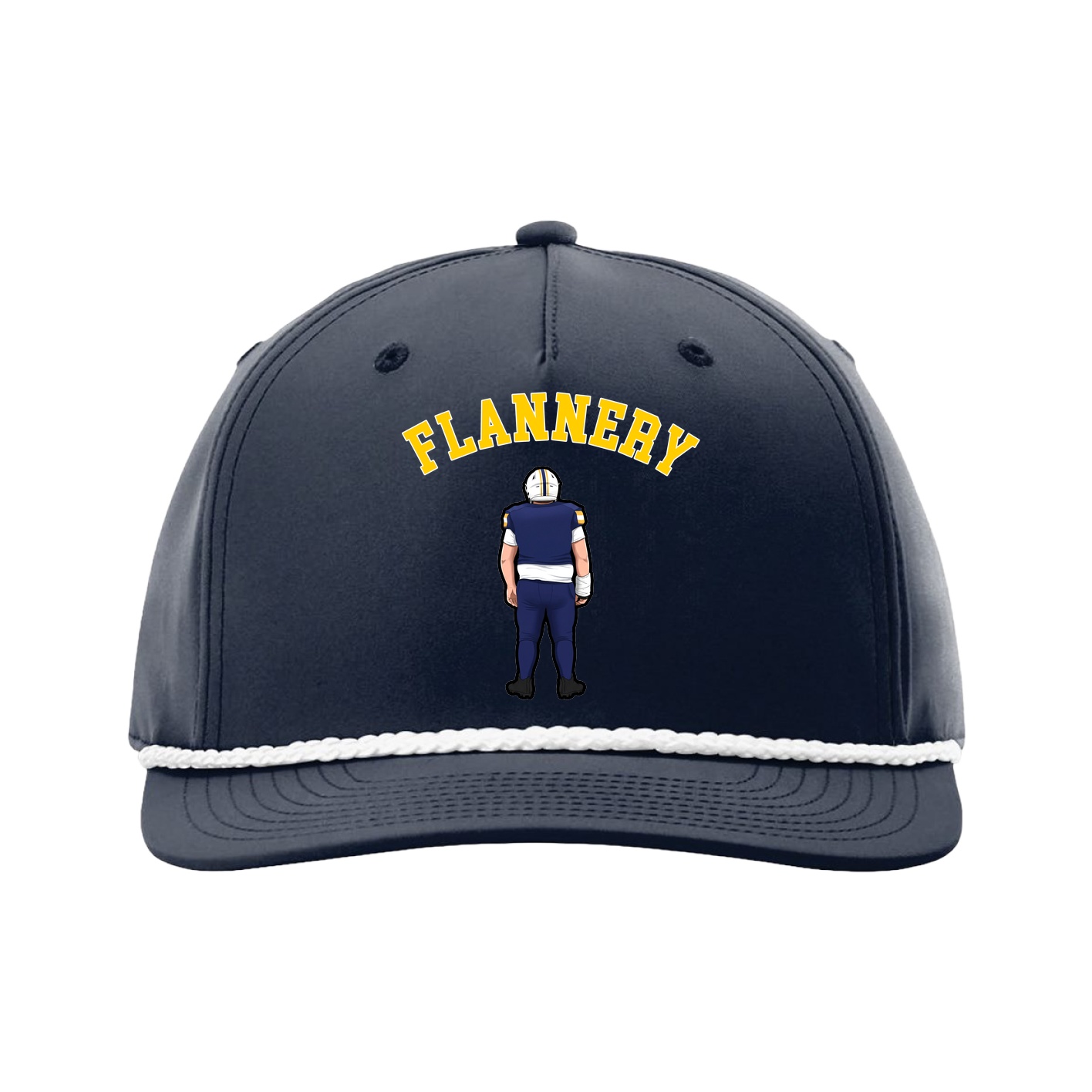 Five-Panel Classic Rope Cap — Shirsey Arch in Navy
