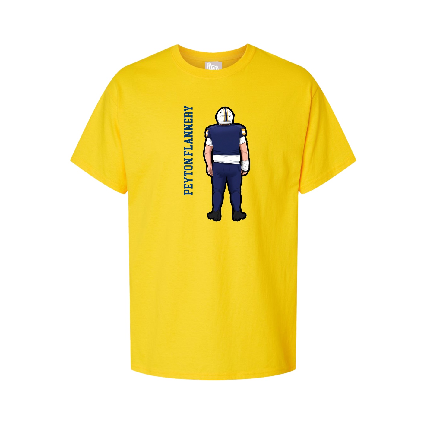 Tee — Name Vertical in Gold