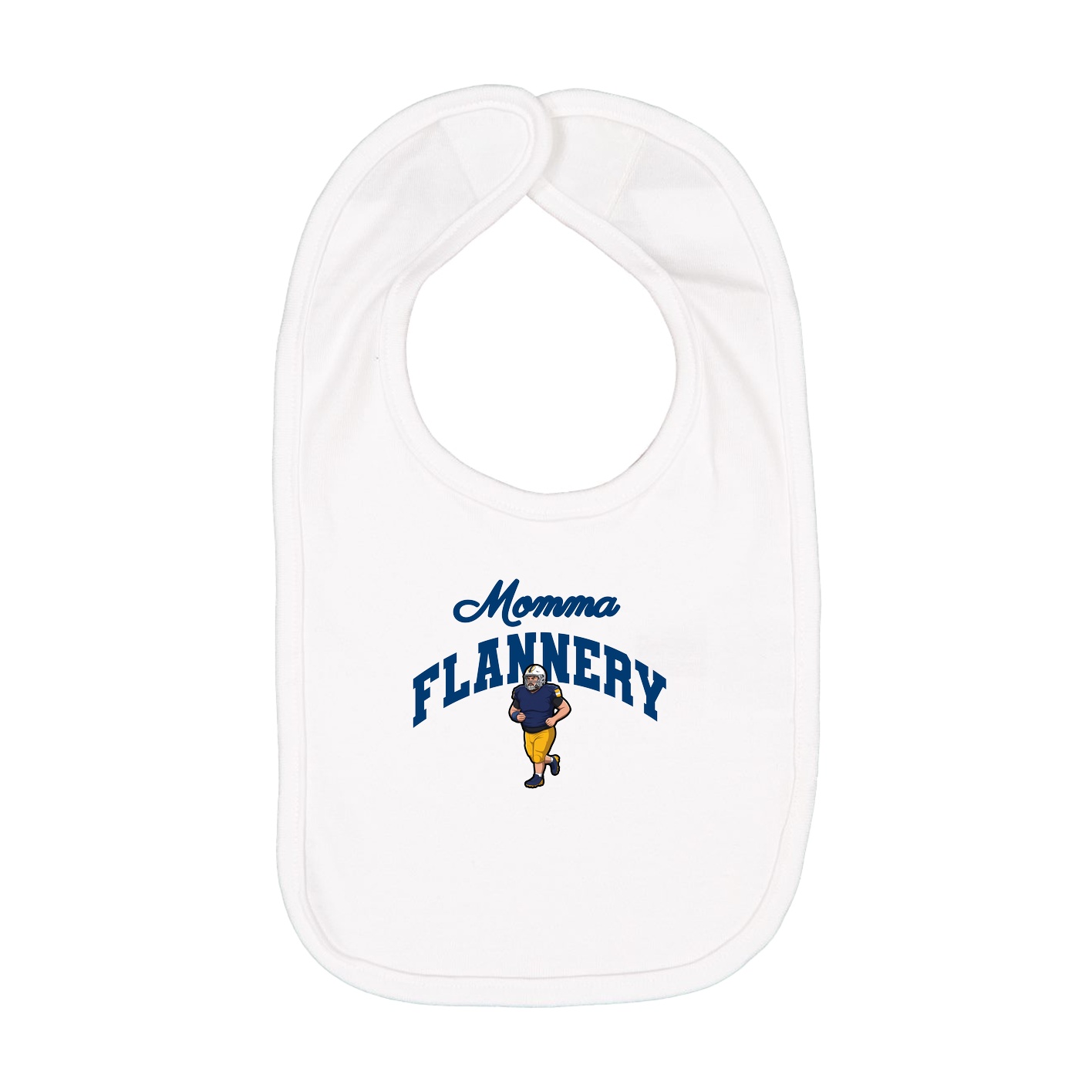 Infant Bib — Mothers Day Arch in White