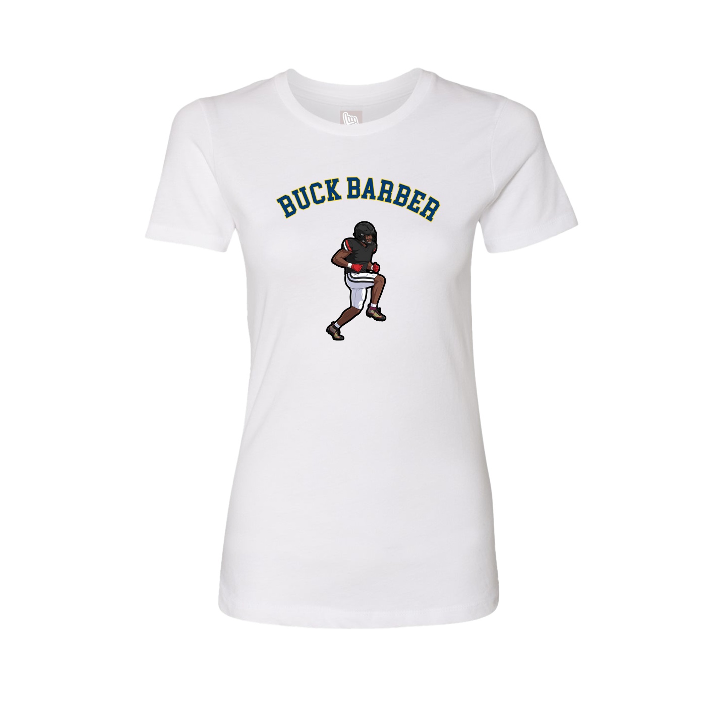Fitted Women's Tee — Shirsey Arch in White