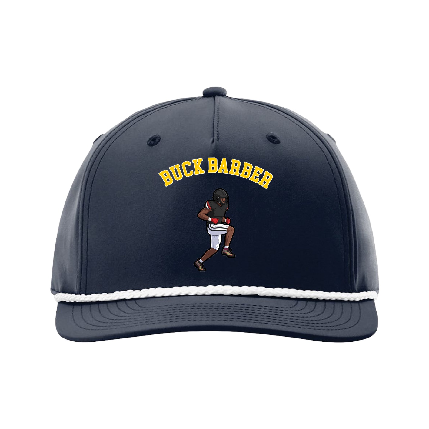 Five-Panel Classic Rope Cap — Shirsey Arch in Navy