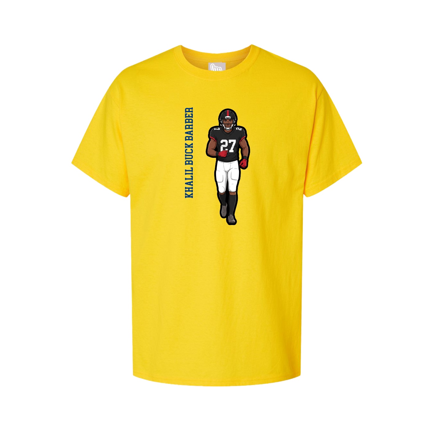 Youth Tee — Name Vertical in Gold