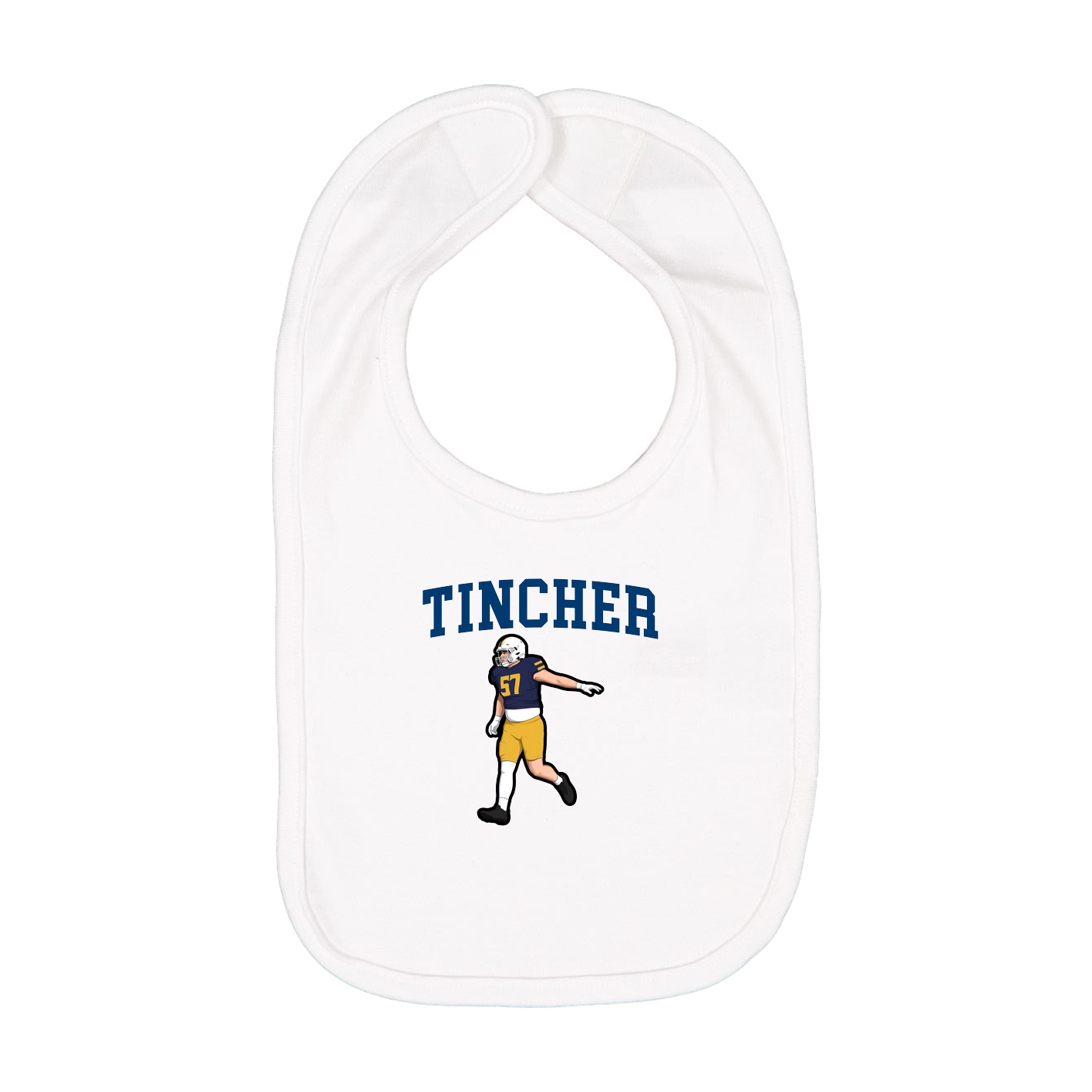 Infant Bib — Shirsey in White