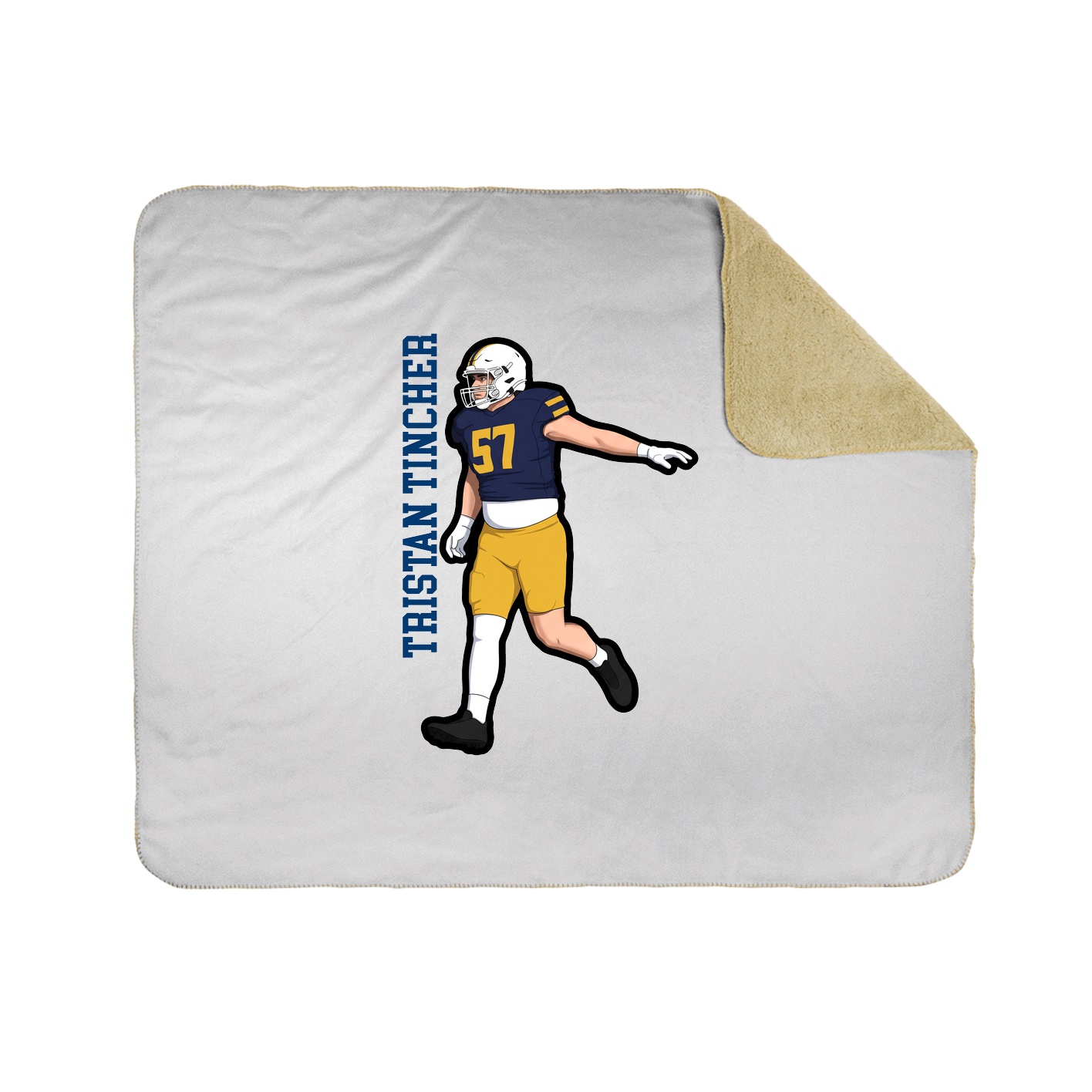 50x60 Sherpa Lined Throw Blanket