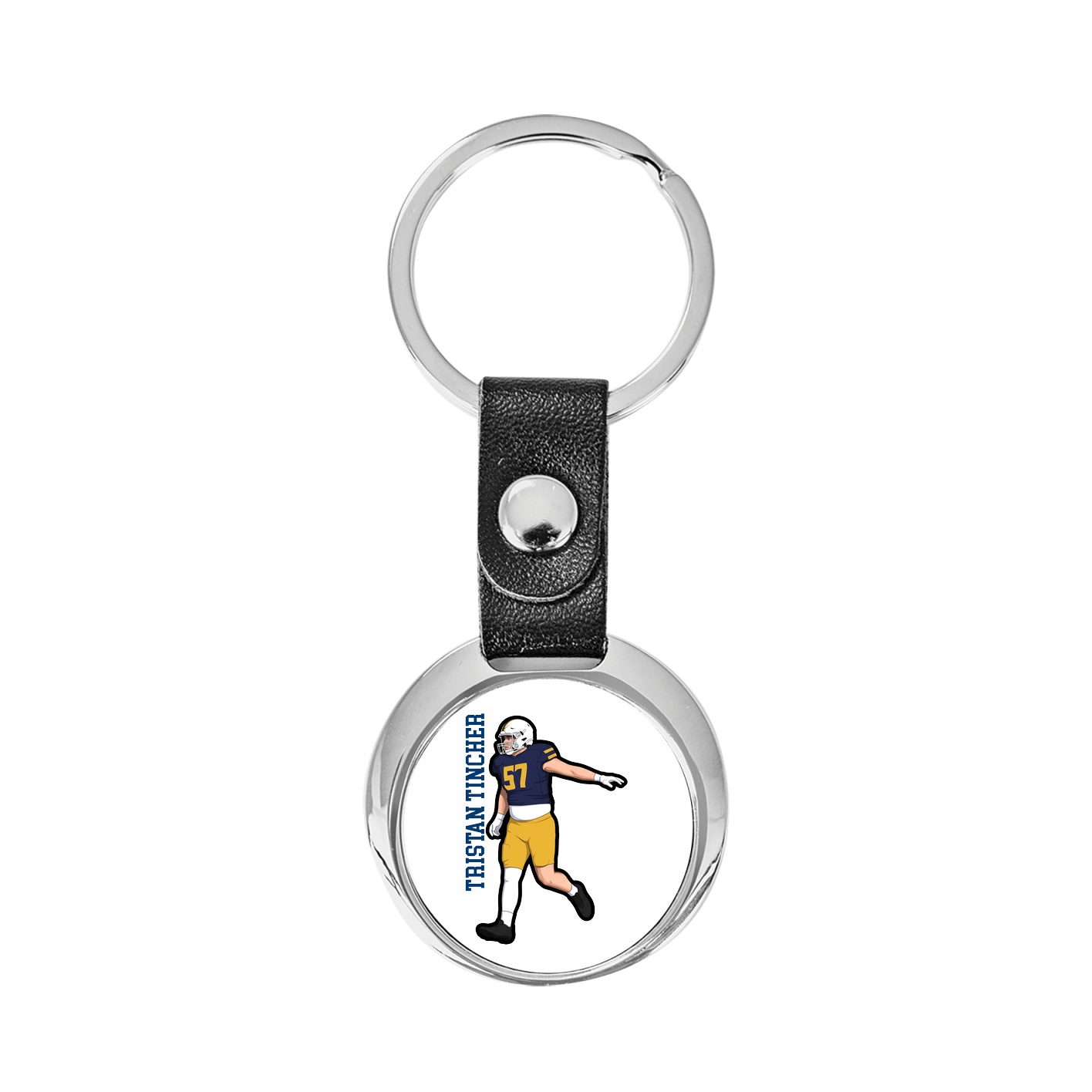 Key Chain — Name Vertical in Classic