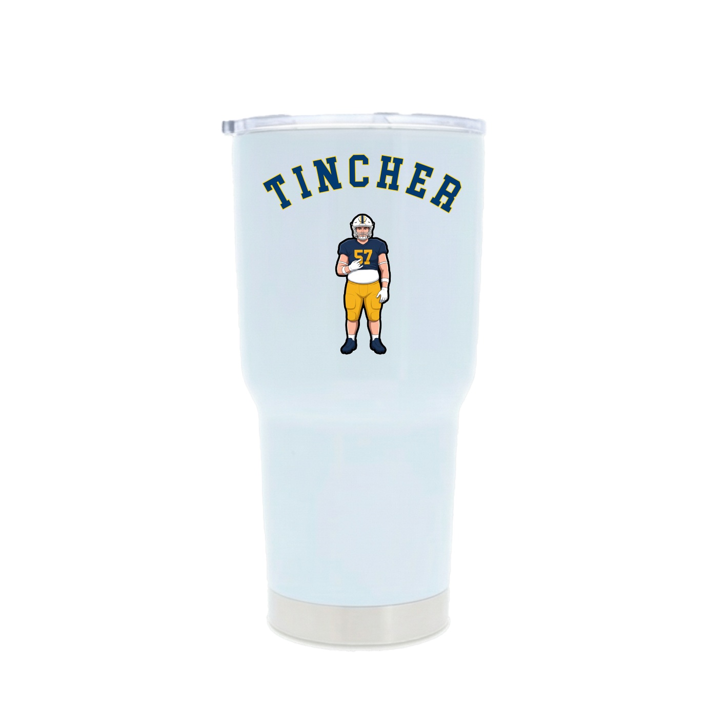 30oz Stainless Steel Tumbler — Shirsey Arch in White