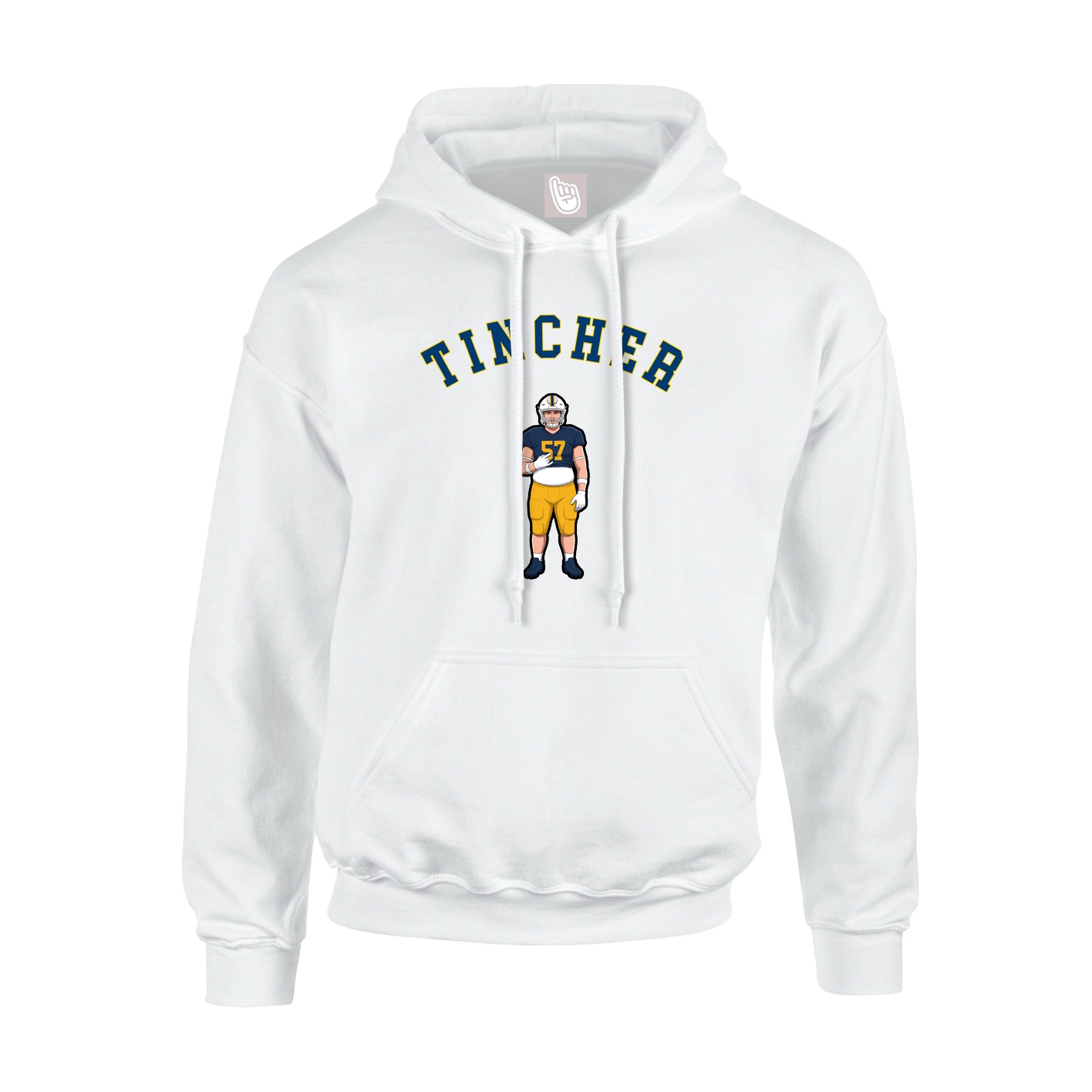 Hoodie — Shirsey Arch in White