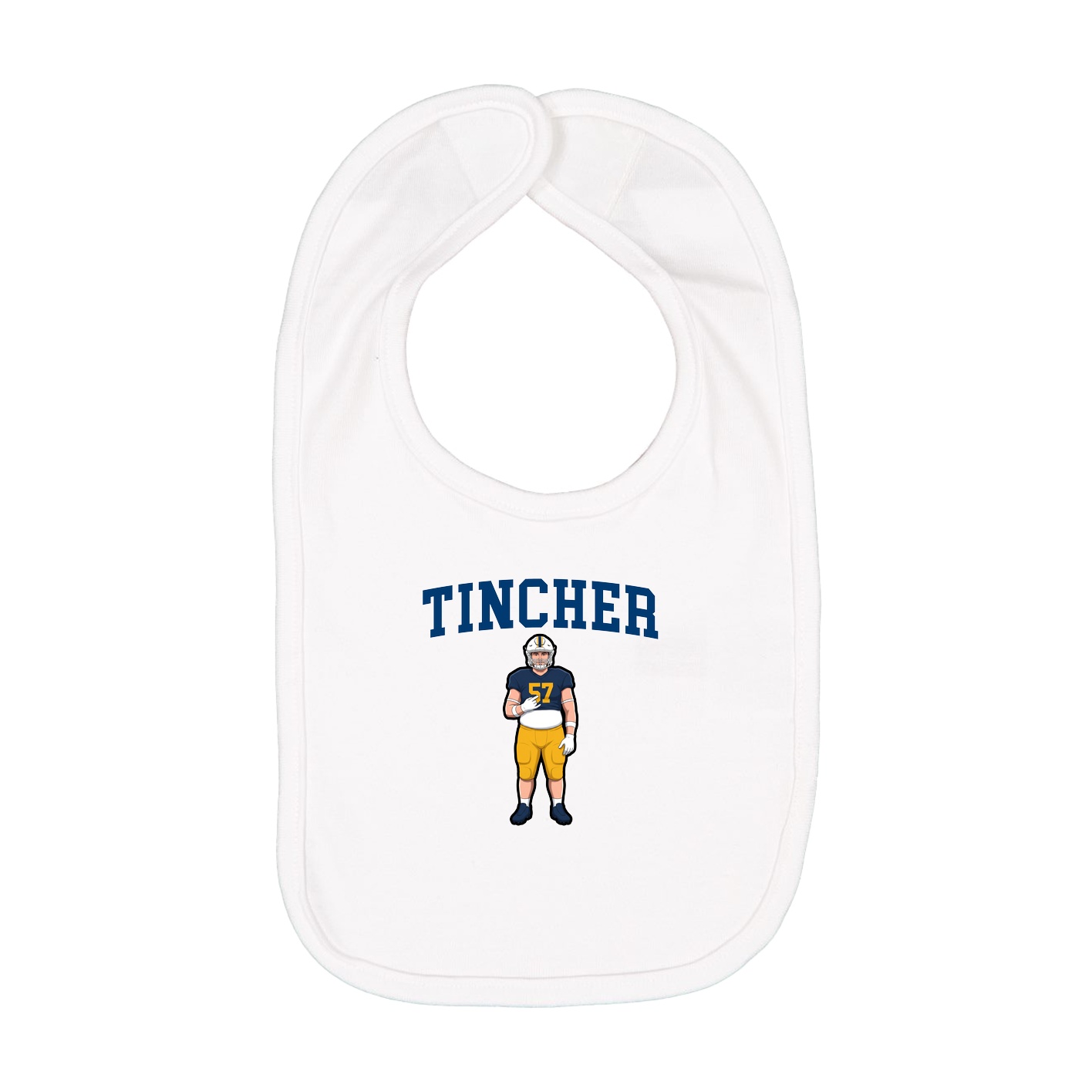 Infant Bib — Shirsey in White