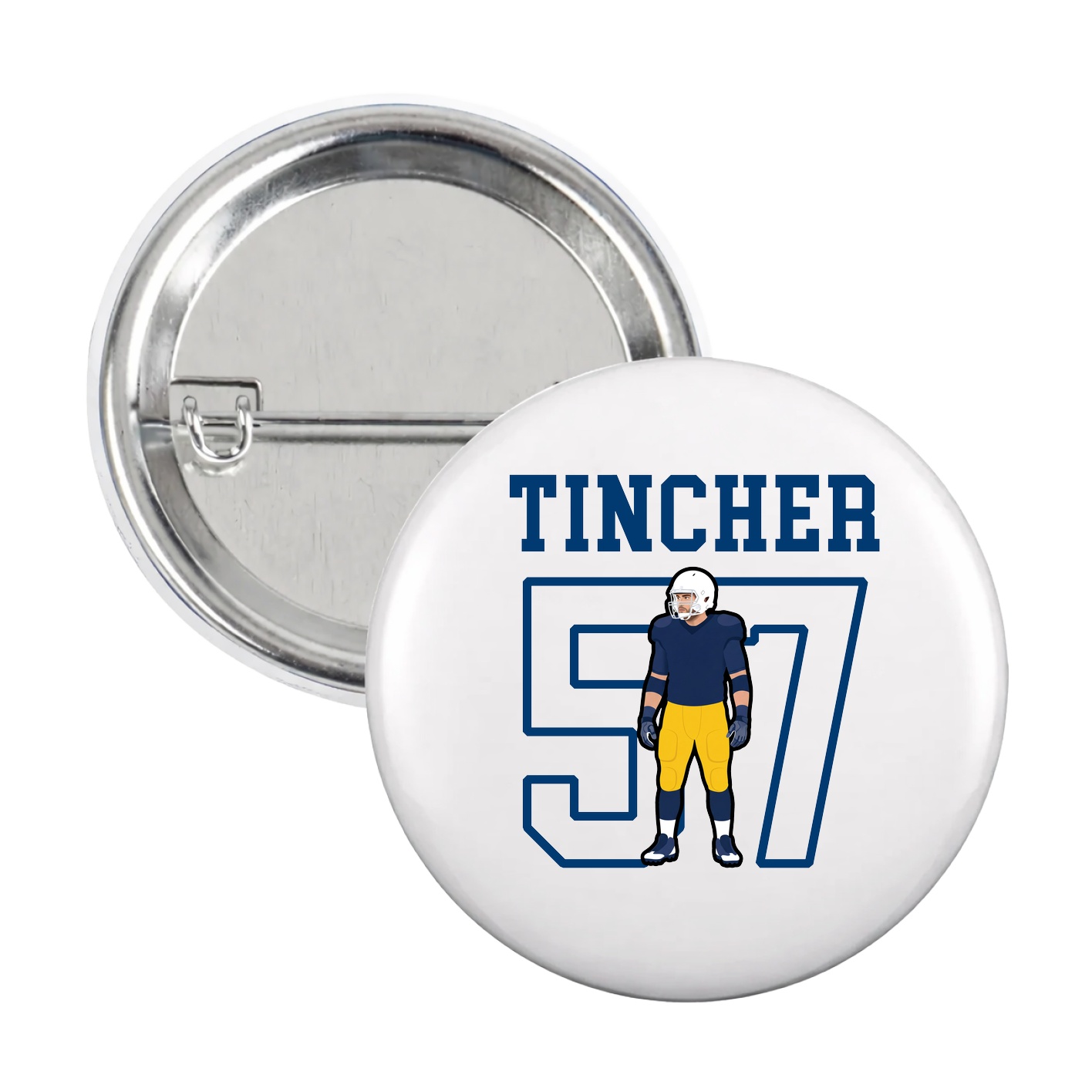 Game Day Button — Shirsey in White