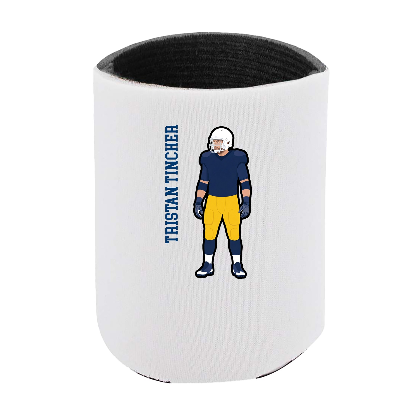 Can Holder — Name Vertical in White