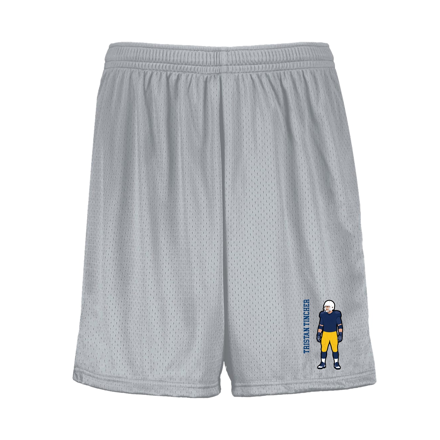 Shorts — Name Vertical in Silver
