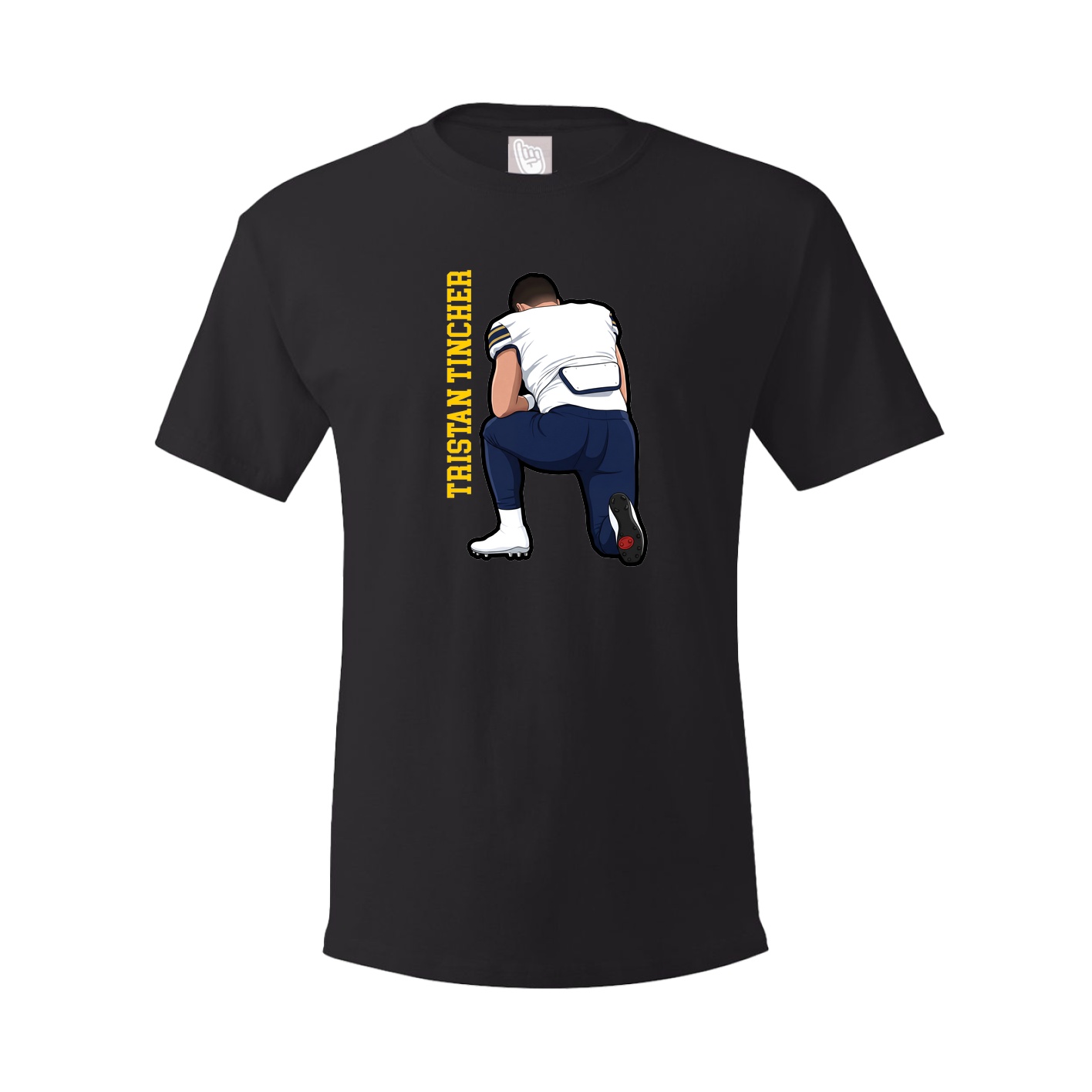Tee — Name Vertical in Black