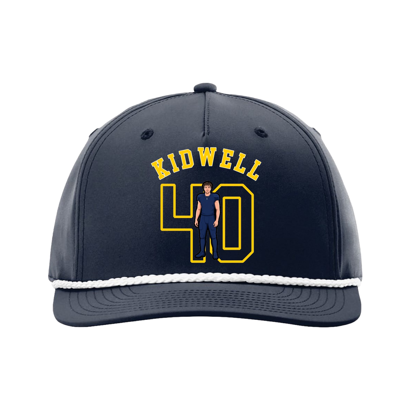 Five-Panel Classic Rope Cap — Shirsey Arch in Navy