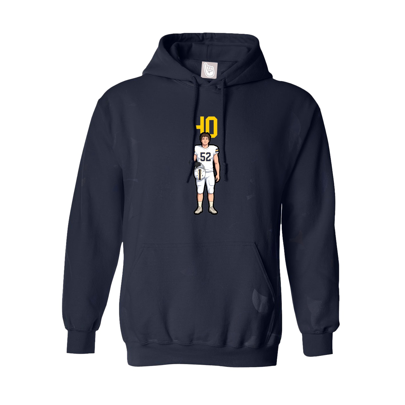 Hoodie — Number Top in Navy