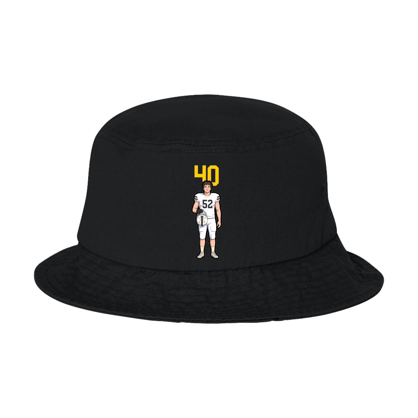 Bucket Cap — Number Top in Black