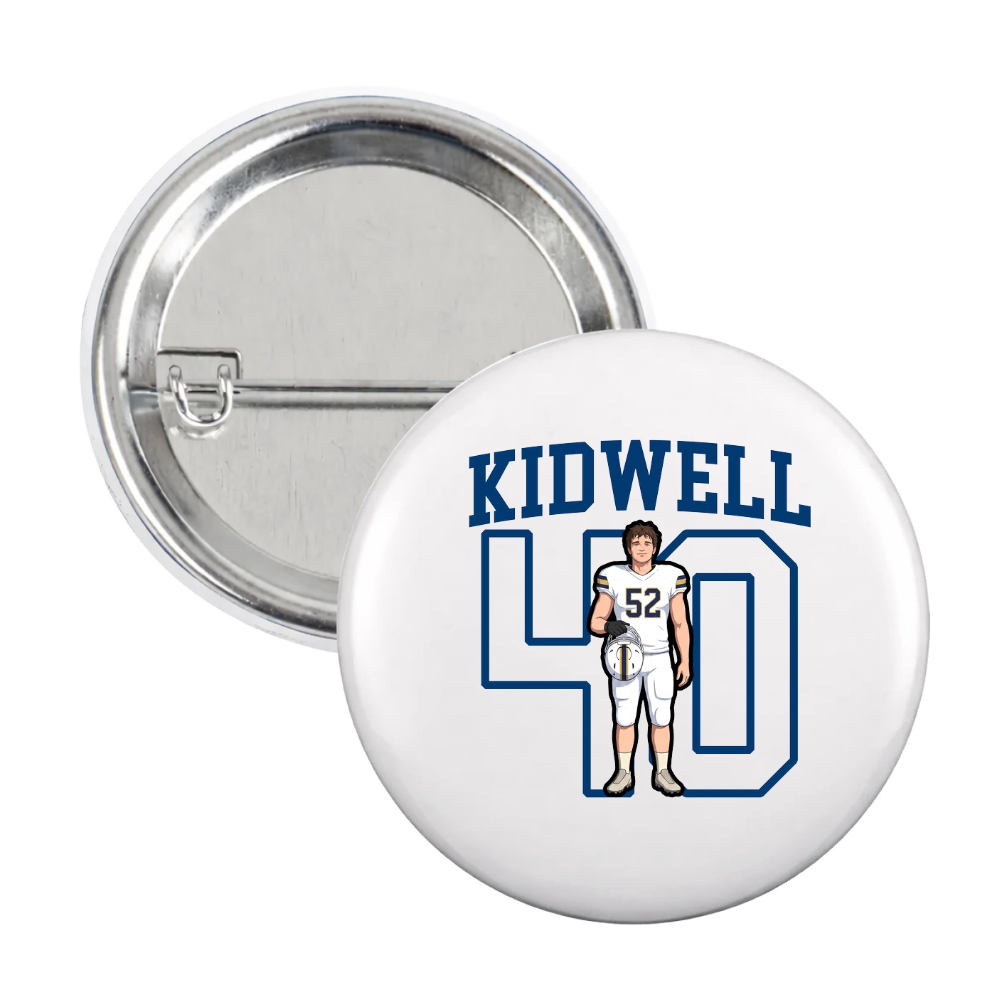 Game Day Button — Shirsey in White