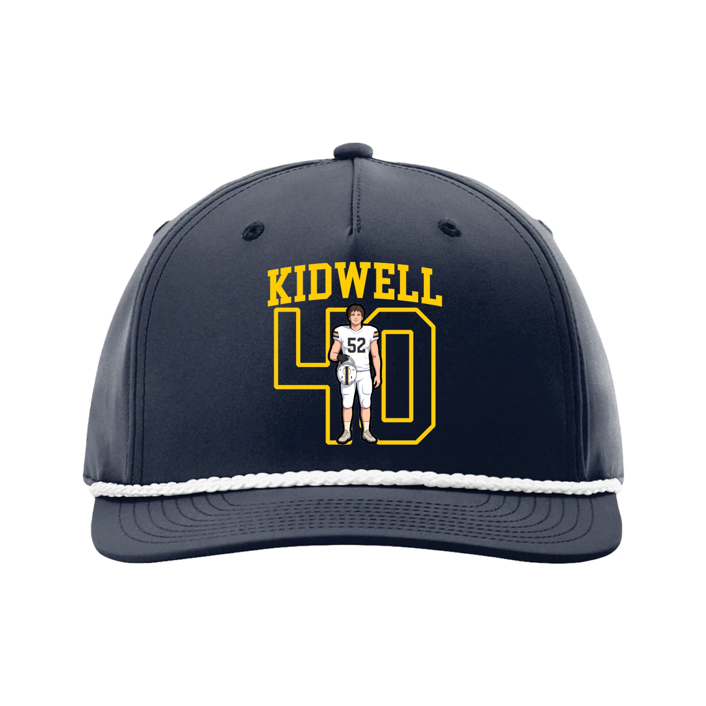 Five-Panel Classic Rope Cap — Shirsey in Navy