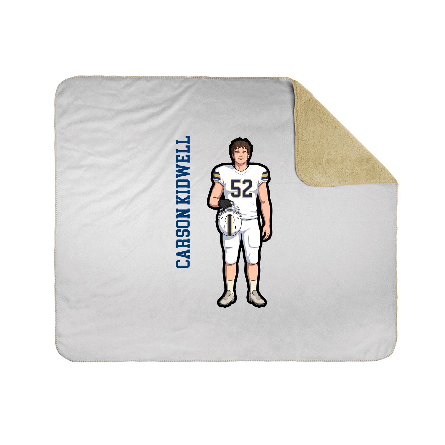 50x60 Sherpa Lined Throw Blanket