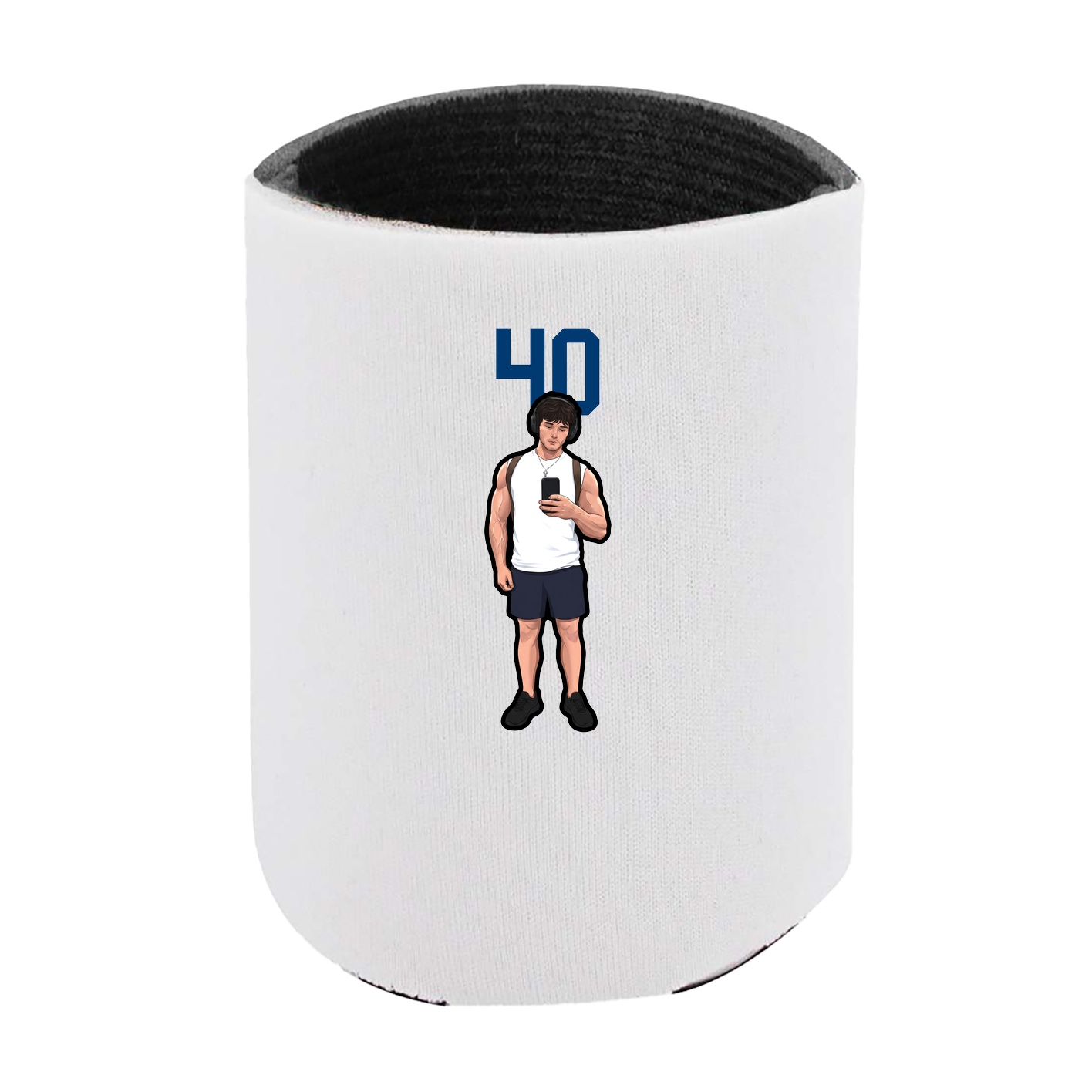 Can Holder — Number Top in White