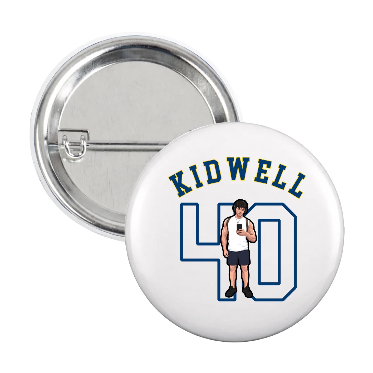 Game Day Button — Shirsey Arch in White