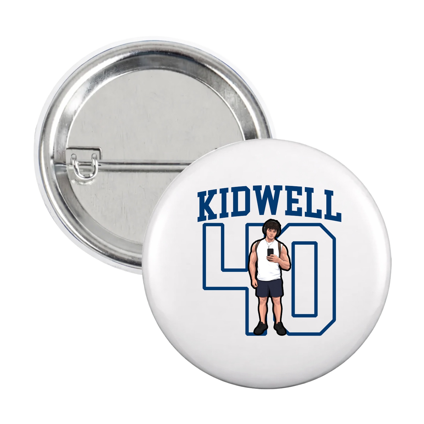 Game Day Button — Shirsey in White