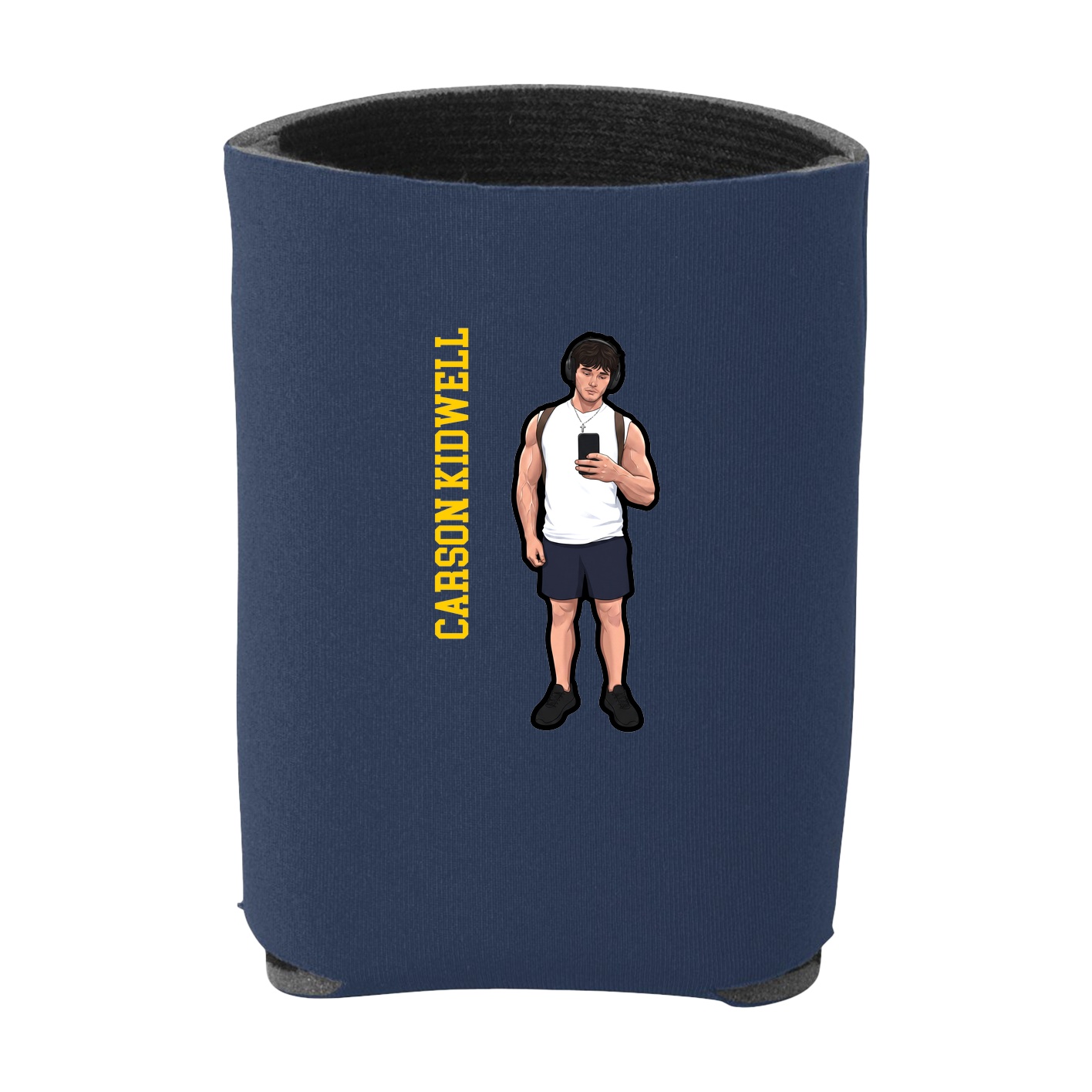 Can Holder — Name Vertical in Navy