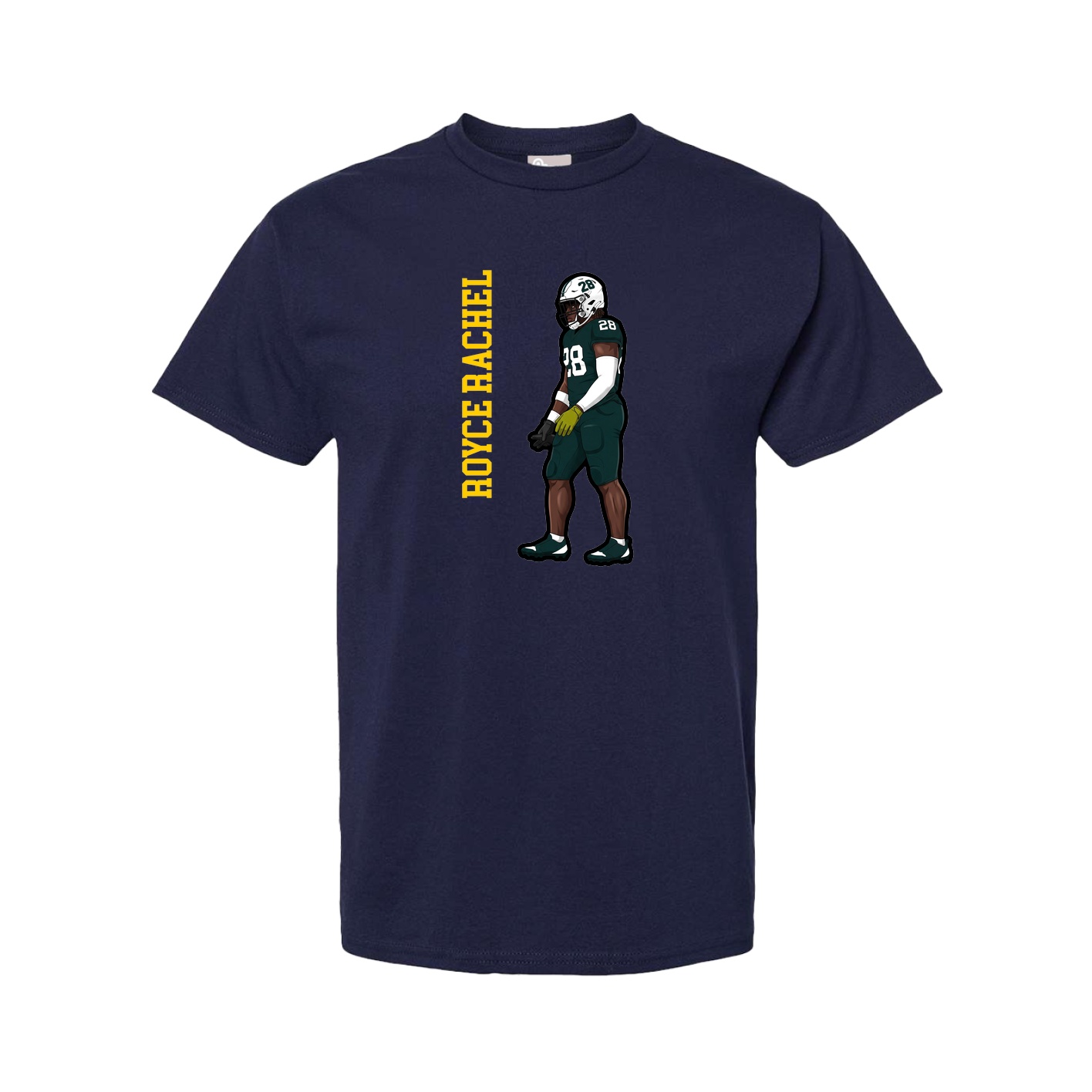 Youth Tee — Name Vertical in Navy