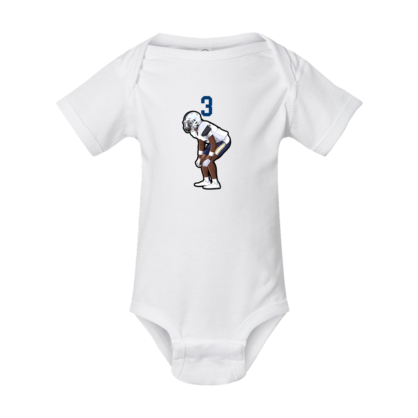 Baby Onesie — Number Top in White