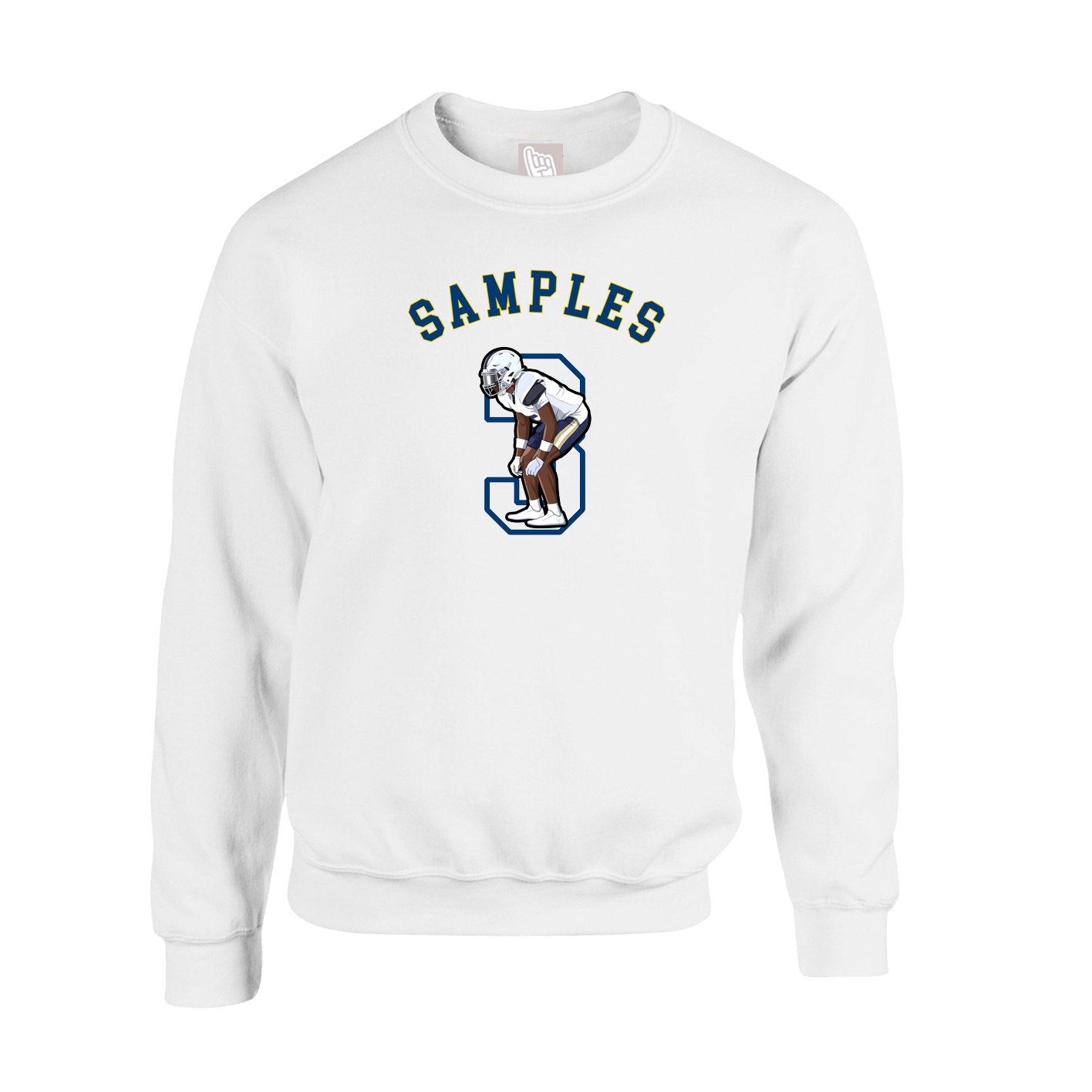 Fleece Crew — Shirsey Arch in White