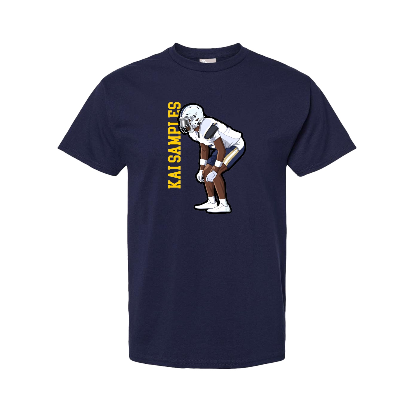 Youth Tee — Name Vertical in Navy
