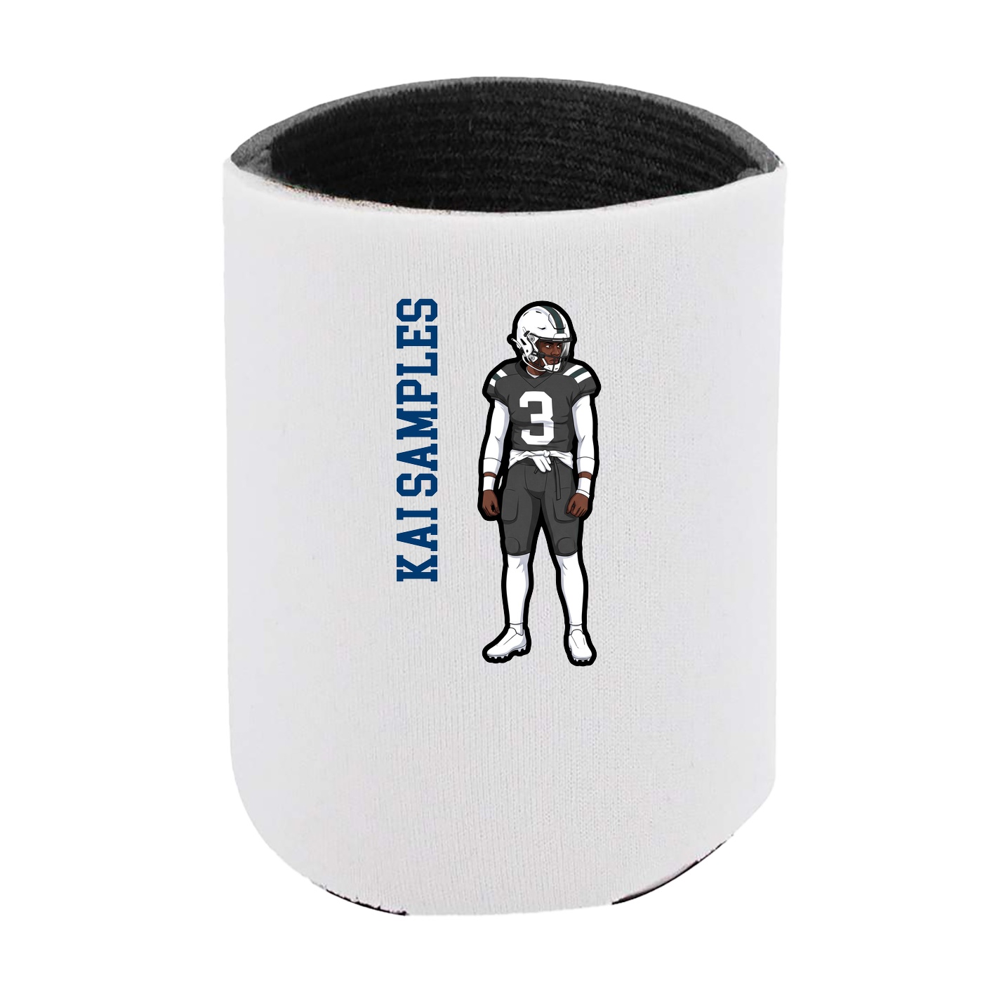 Can Holder — Name Vertical in White