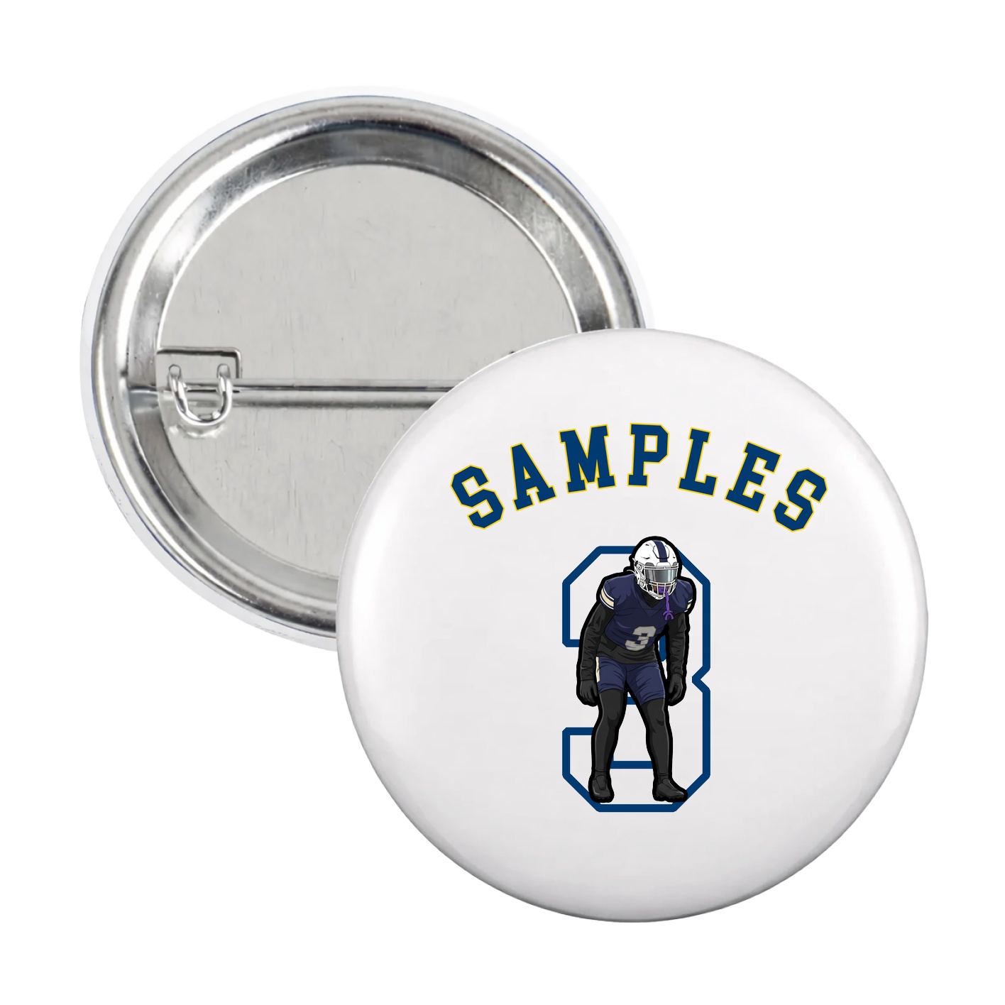 Game Day Button — Shirsey Arch in White