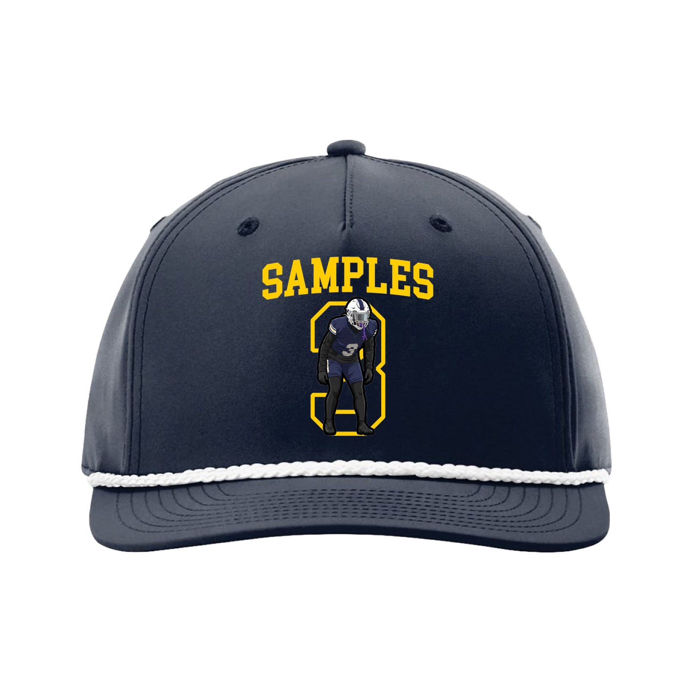 Five-Panel Classic Rope Cap — Shirsey in Navy