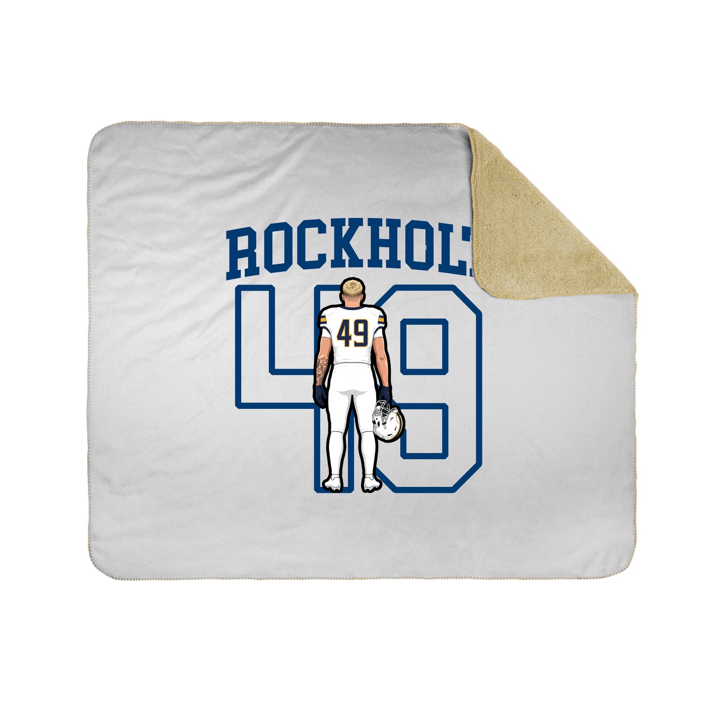 50x60 Sherpa Lined Throw Blanket