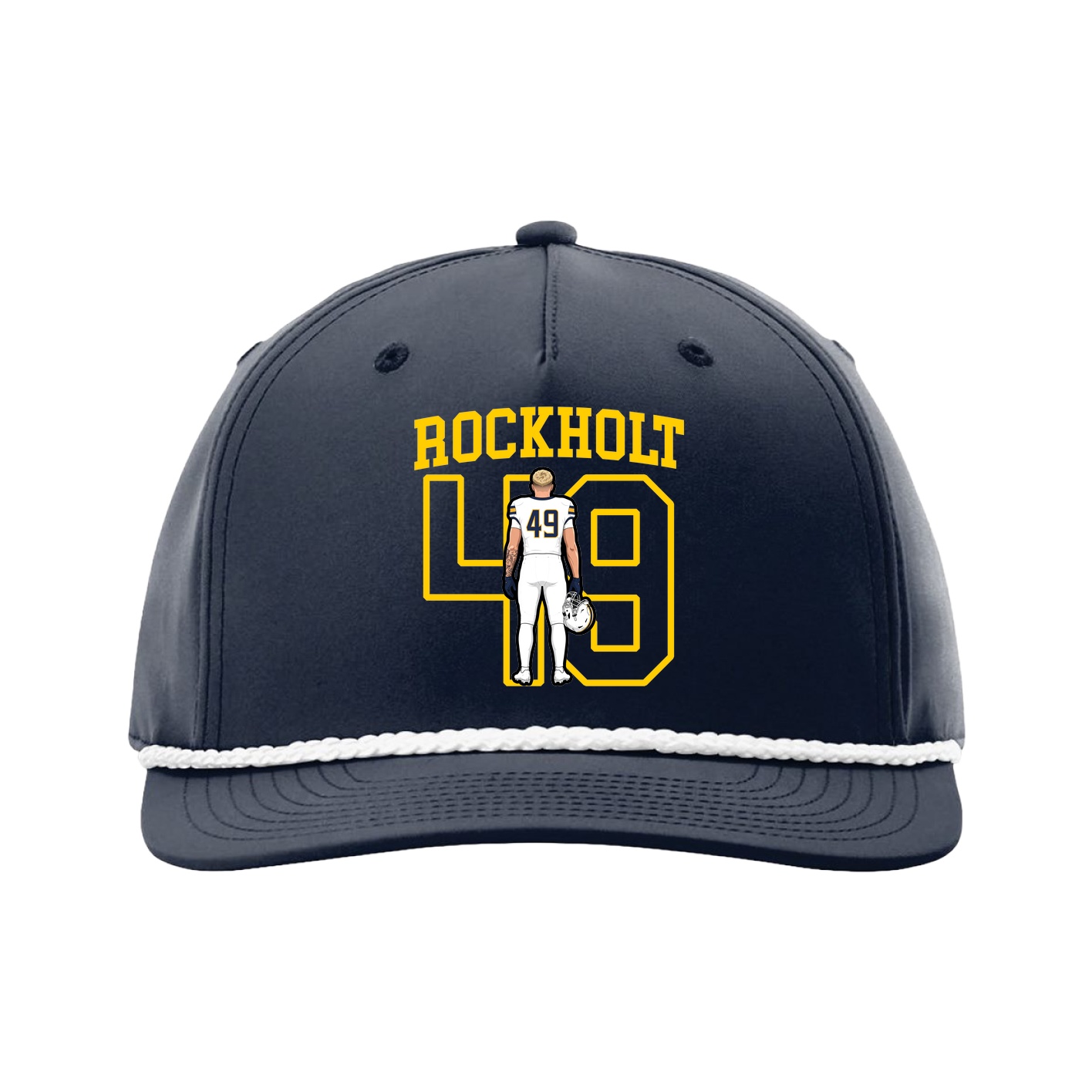 Five-Panel Classic Rope Cap — Shirsey in Navy