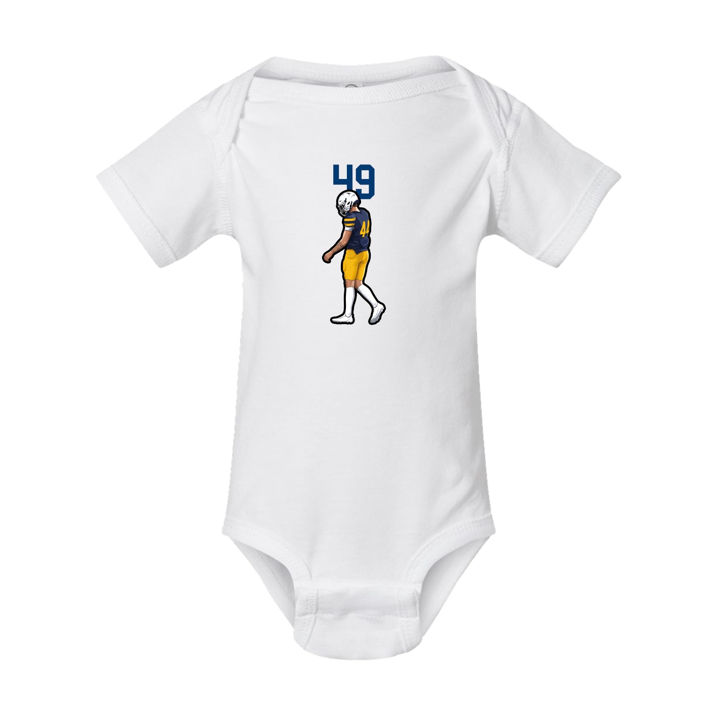 Baby Onesie — Number Top in White
