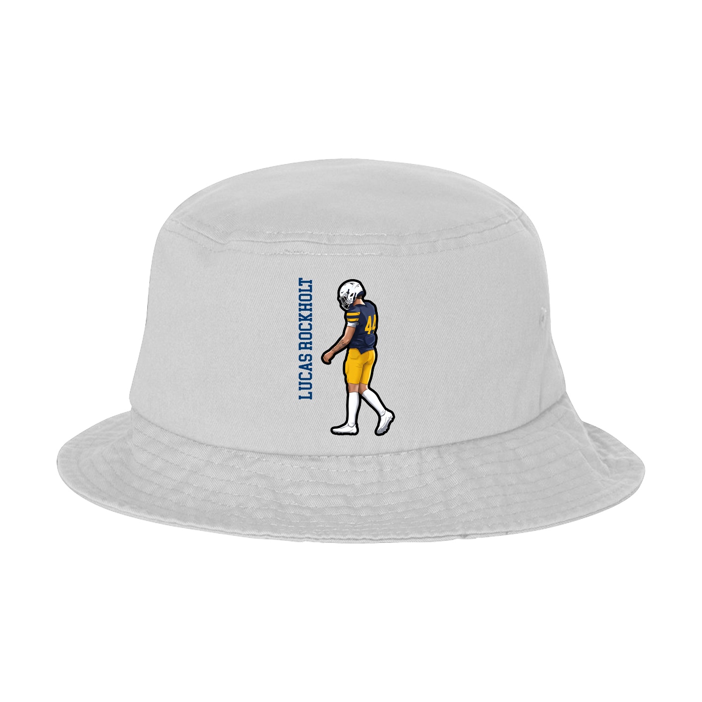 Bucket Cap — Name Vertical in White