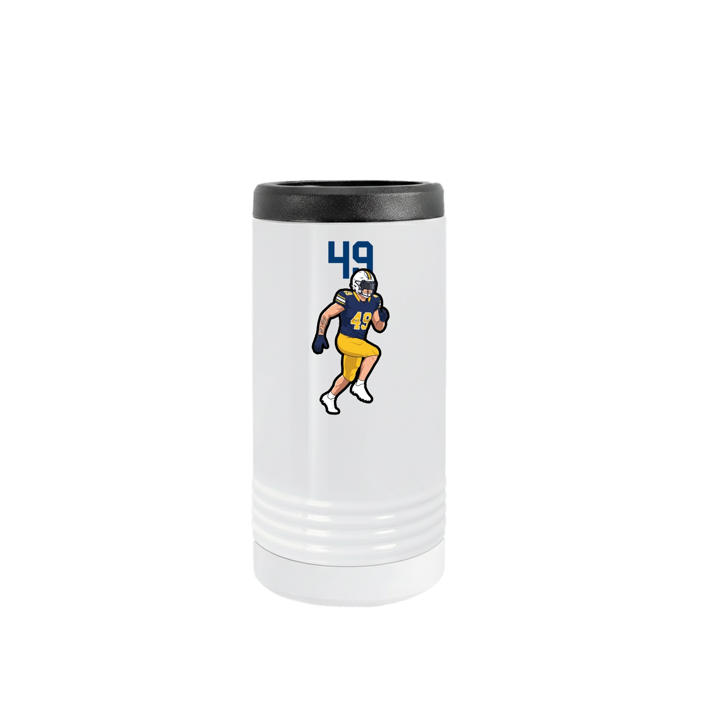 Slim Beverage Holder — Number Top in White