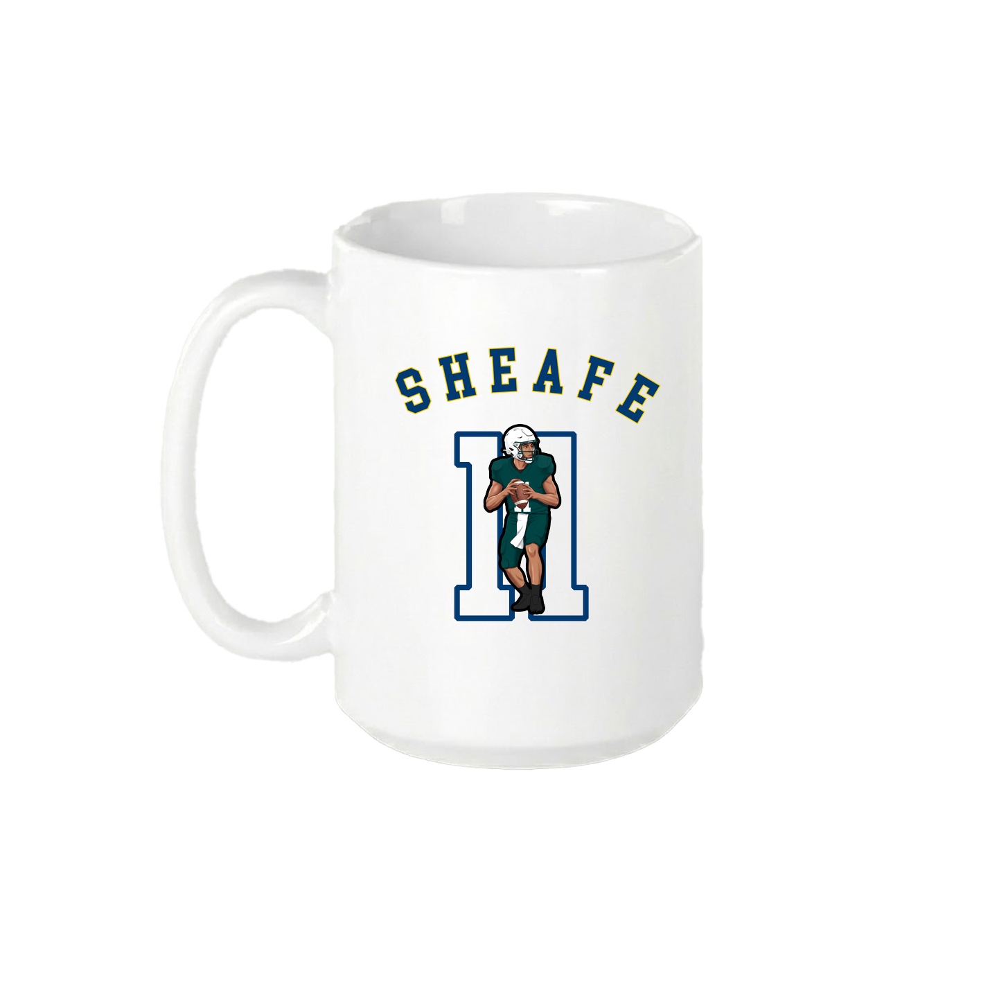 15oz Coffee Mug — Shirsey Arch in White