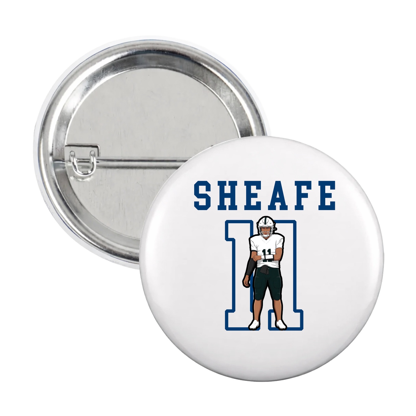 Game Day Button — Shirsey in White